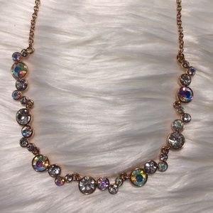 Rose Gold Aurora Borealis 18" Necklace